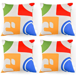 Set of 4 Decorative Throw Pillow Soft Velvet Covered Couch Pillow Double-Side