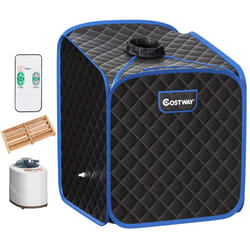 2L Foldbale Steam Sauna Personal Therapeutic Steam Spa 9 Adjustable Temperature