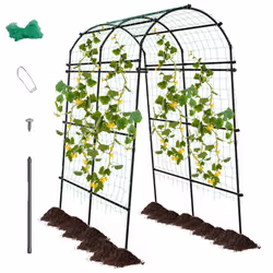 230CM Garden Arch Heavy Duty Arbor Climbing Trellis Pergola Decoration