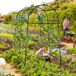230CM Garden Arch Heavy Duty Arbor Climbing Trellis Pergola Decoration