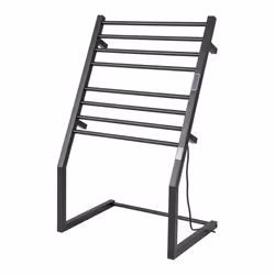 2-in-1 Towel Warmer Rack 8 Bars Freestanding & Wall Mounted Towel Warmer Rack