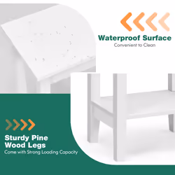 Versatile 2-Tier Tall Side Table Narrow End Table Narrow Beside Storage Table