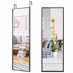 2 IN1 Full Length Mirror Over the Door Dressing Mirror Wall Mounted Makeup