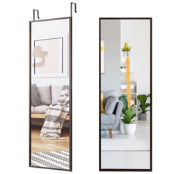 2 IN1 Full Length Mirror Over the Door Dressing Mirror Wall Mounted Makeup