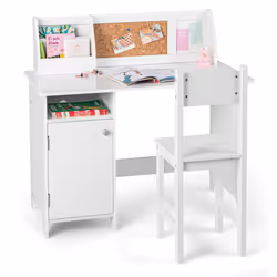 Children's Desk and Chair Set Wooden Study Table & Chair Writing Table Set