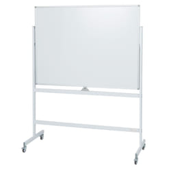 Double Sided Magnetic Whiteboard Adjustable Mobile Revolving Board with Magnets