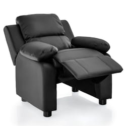 Kids Recliner Chair PU Leather Toddler Adjustable Sofa Chair Gaming Lounge Chair