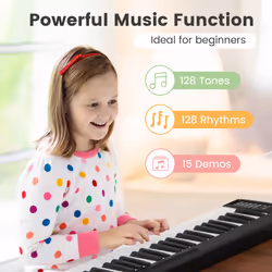 Foldable 88-Key Digital Piano Portable Electric Piano Keyboard Full-Size Keys