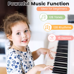 Foldable 88-Key Digital Piano Portable Electric Piano Keyboard Full-Size Keys