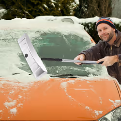 Aluminium Snow Roof Rake 200cm to 630cm Telescoping Snow Removal Tool w/ Blade