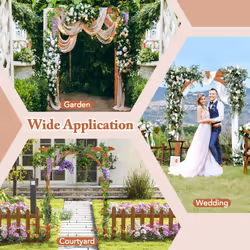 Wooden Garden Archway Large Trellis Pergola Arbour Climbing Planter