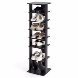 110 cm Narrrow 7-Tier Shoe Rack Tower Organiser with Removable Shelves