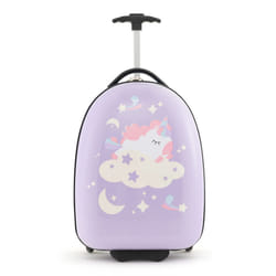 16" Children's Portable Travel Luggage Rolling Hard Shell Suitcase W/ Wheels