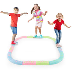Kids Balance Beams Toddler Stepping Stones Balance Tactile w/Non-slip Mats