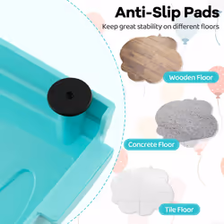 Kids Balance Beams Toddler Stepping Stones Balance Tactile w/Non-slip Mats