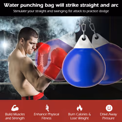 Water Punching Bag 52cm Boxing Aqua Bag 70 kg Punch Bag W/Adjustable Chain