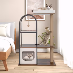 118 CM Cat Tree Tower with Condo Activity Center Set w/ Scratching Posts
