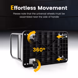 Folding Push Cart Platform Truck Luggage Dolly W/ 360Â° Swivel Wheels 400kg