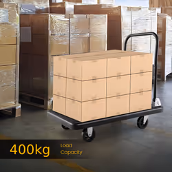Folding Push Cart Platform Truck Luggage Dolly W/ 360Â° Swivel Wheels 400kg
