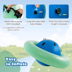 Inflatable Bouncy Climber Dome Rocker 227cm Bounce Space Ship Toy