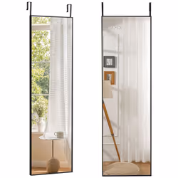 Full Length Mirror Over the Door/Wall Mounted Dressing Mirror Metal Framed