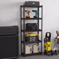 5-tier Garage Storage Shelves Adjustable Metal Storage Shelving Unit