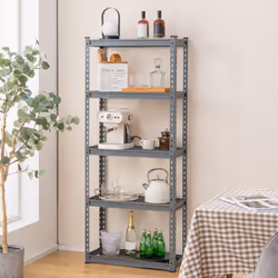 5-tier Garage Storage Shelves Adjustable Metal Storage Shelving Unit