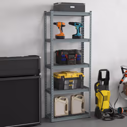 5-tier Garage Storage Shelves Adjustable Metal Storage Shelving Unit
