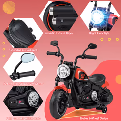 6V Ride On Kids Off-Road Motorbike Motorcycle with Headlight & Music