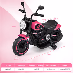 6V Ride On Kids Off-Road Motorbike Motorcycle with Headlight & Music