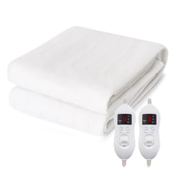 King Electric Heated Mattress Blanket 8 Temp Washable W/ Timing