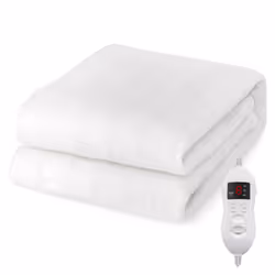 Single Electric Heated Mattress Blanket 8 Temp Washable W/ Timing