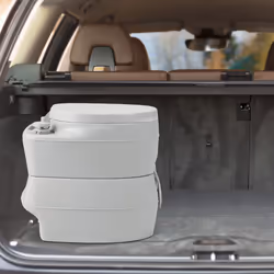 Portable 20 L Camping Toilet Compact Commode W/ Pump Detachable Tank