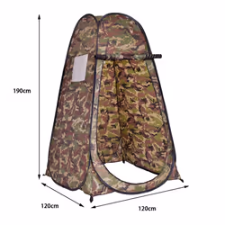 Pop Up Camping Shower Tent Folding Toilet Tent 120 x 120 x 190CM W/ Window