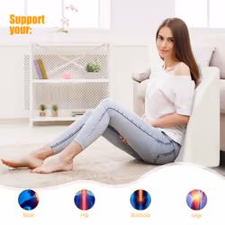60 x 55 cm Leg Wedge Pillow W/ Memory Foam Detachable Knitting Cover White