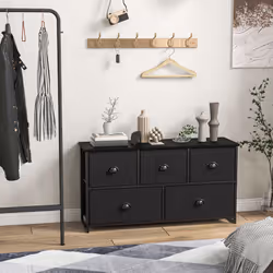 Fabric Drawer Cabinet Chest of Drawers with Sturdy Metal Frame