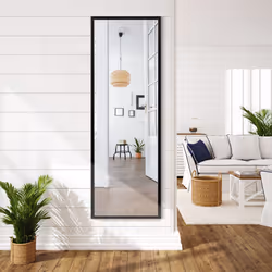Full length Mirror for Wall & Door w/ 2 Sets of Adjusting Height