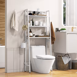 Over The Toilet Storage Shelf 3-Tier  Standing Above Toilet Rack Stand