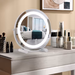 Vanity Mirror w/ Lights 30 CM LED Light Up Round Mirror with 3 Colors