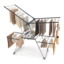 2-Tier Clothes Drying Rack Foldable  Laundry Rack w/ 33 Drying Rails