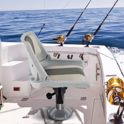 Folding Low Back Boat Seat Waterproof Upholstered Boat Chair