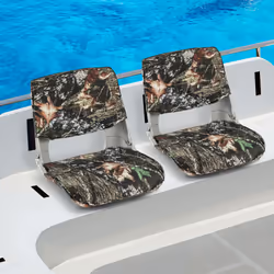 Low Back Padded Boat Seat Folding Fishing Boat Seat with 4 Bolts