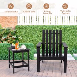 Wood Adirondack Chair Patio Chair with Solid Acacia Wood