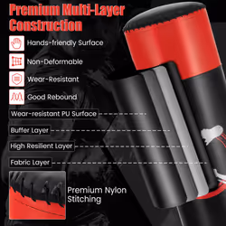 Freestanding Punching Bag  Boxing Bag w/ Fillable Base Suction Cups