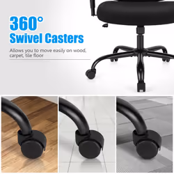 Big Tall Mesh Office Chair Ergonomic Executive Chair w/ Lumbar Support