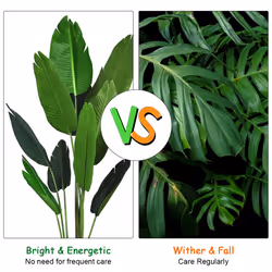 160cm Artificial Tropical Palm Tree with 10 Leaves & Black Pot