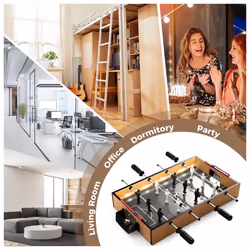 51cm Foosball Table Kids Adults Tabletop Football Table w/LED Lights