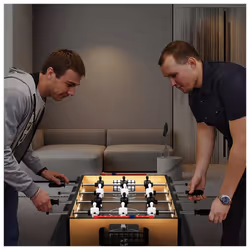 51cm Foosball Table Kids Adults Tabletop Football Table w/LED Lights