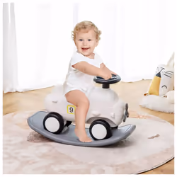 3-in-1 Rocking Horse Plane Sliding Car W/ Detachable Balance Board