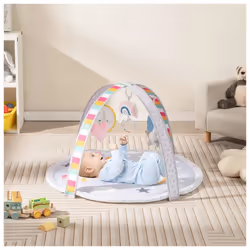 Baby Play Mat 7-in-1 Tummy Time Infant Toddler Activit